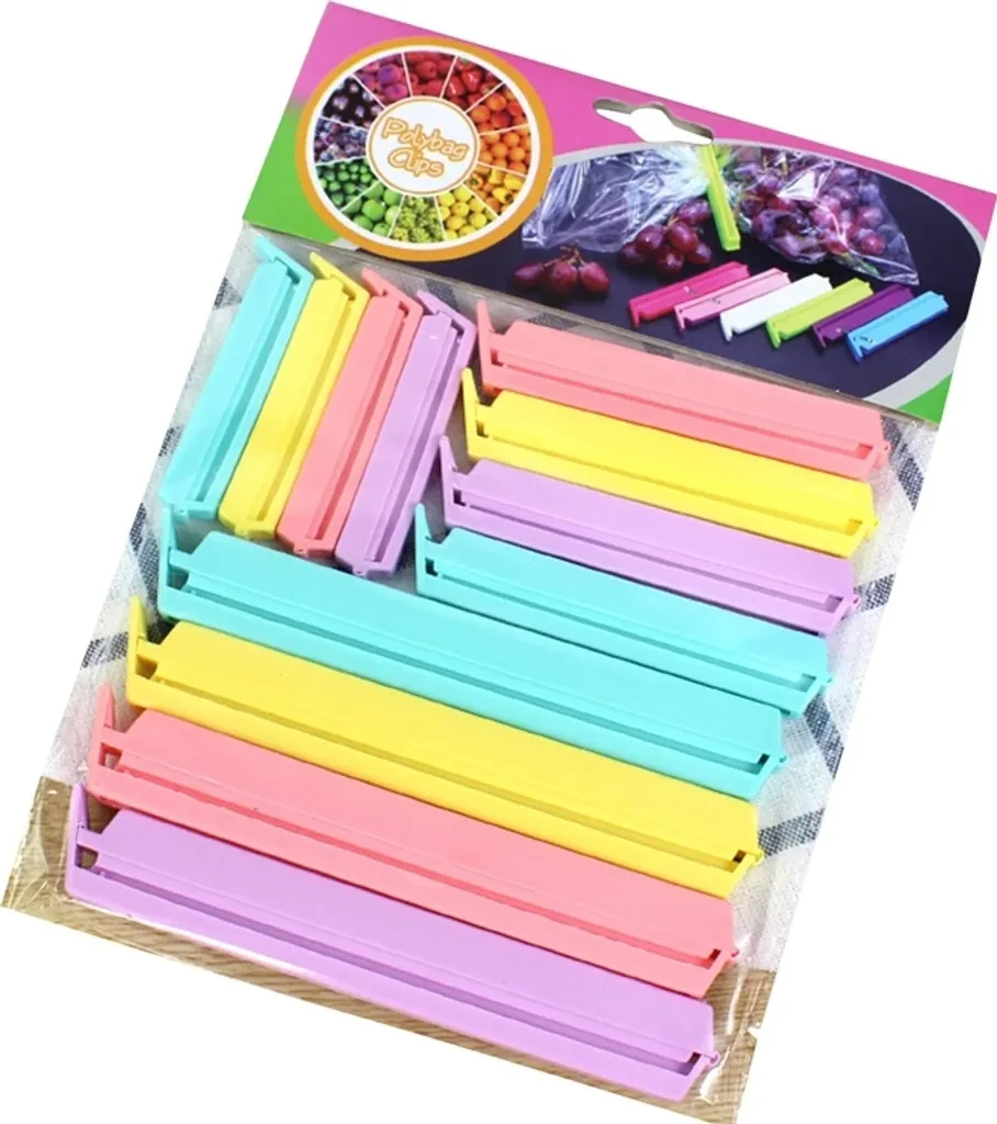 12er-Set Lebensmittelverschlussclips – Bunt, vielseitig & wiederverschließbar 12er-Set Lebensmittelverschlussclips – Bunt, vielseitig & wiederverschließbar