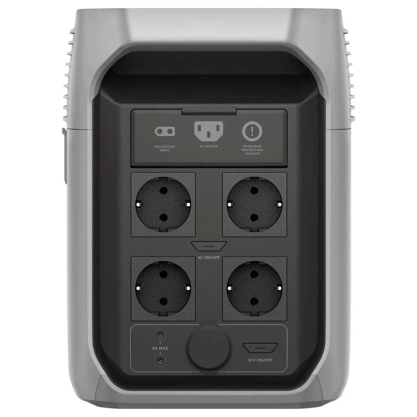 EcoFlow Delta 3 1500 Powerstation LiFePO₄ (Schwarz/Grau)