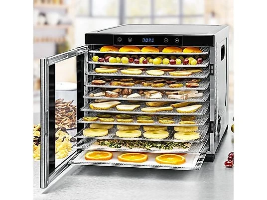 ROMMELSBACHER DA 1000 Dörrautomat – 1000W – XXL Dörrfläche 1,6m² – 10 Edelstahl-Tabletts ROMMELSBACHER DA 1000 Dörrautomat – 1000W – XXL Dörrfläche 1,6m² – 10 Edelstahl-Tabletts