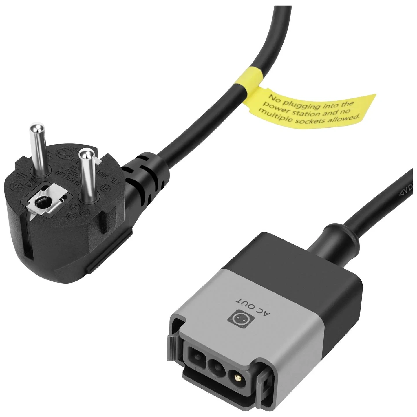 EcoFlow AC Kabel 5 m (Schwarz) EcoFlow AC Kabel 5 m (Schwarz)