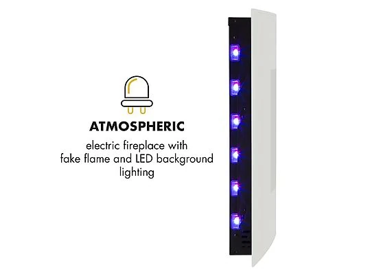 Klarstein Lausanne Elektrischer Kamin – 2000 Watt Heizleistung