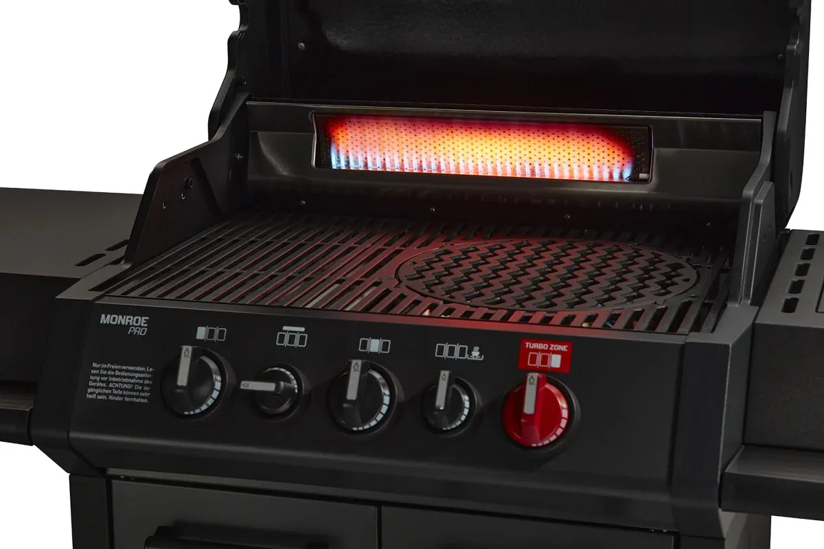 Enders Monroe Pro 3 SIK Turbo Shadow – Gasgrill mit TURBO ZONE™ & Backburner