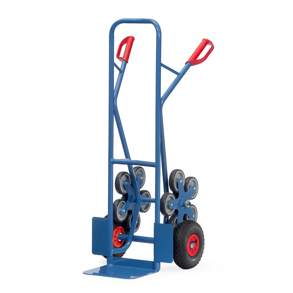 fetra® Treppenkarre – 5-armiger Radstern, Tragkraft 200 kg, Schaufel 320 × 250 mm, Stahl fetra® Treppenkarre – 5-armiger Radstern, Tragkraft 200 kg, Schaufel 320 × 250 mm, Stahl