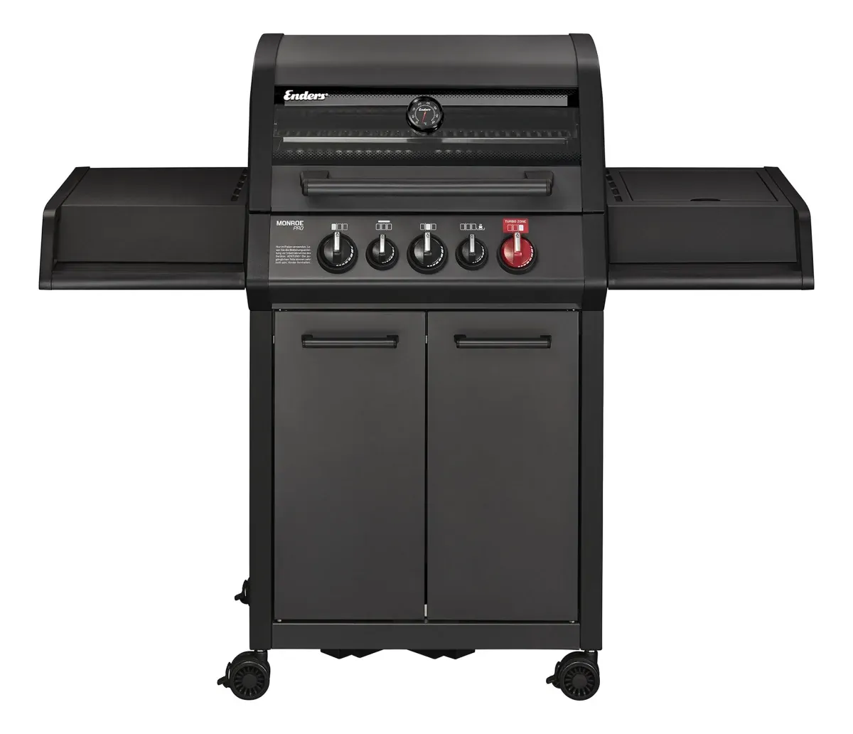 Enders Monroe Pro 3 SIK Turbo Shadow – Gasgrill mit TURBO ZONE™ & Backburner Enders Monroe Pro 3 SIK Turbo Shadow – Gasgrill mit TURBO ZONE™ & Backburner