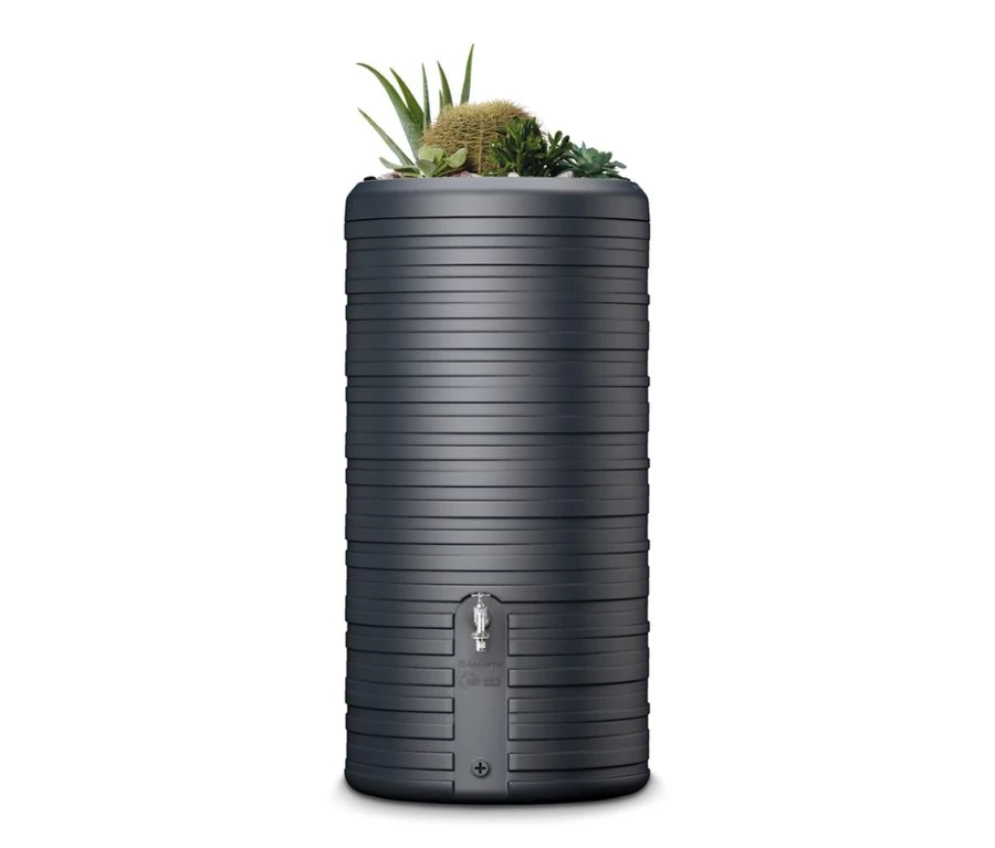 Garantia 2-in-1-Regentonne-Komplett-Set »Nordic«, ca. 300 l, graphit-grau Garantia 2-in-1-Regentonne-Komplett-Set »Nordic«, ca. 300 l, graphit-grau
