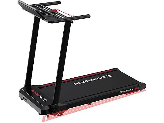 CITYSPORTS WP9 Laufband – 1–12 km/h – faltbar – mit Steigung – Schwarz