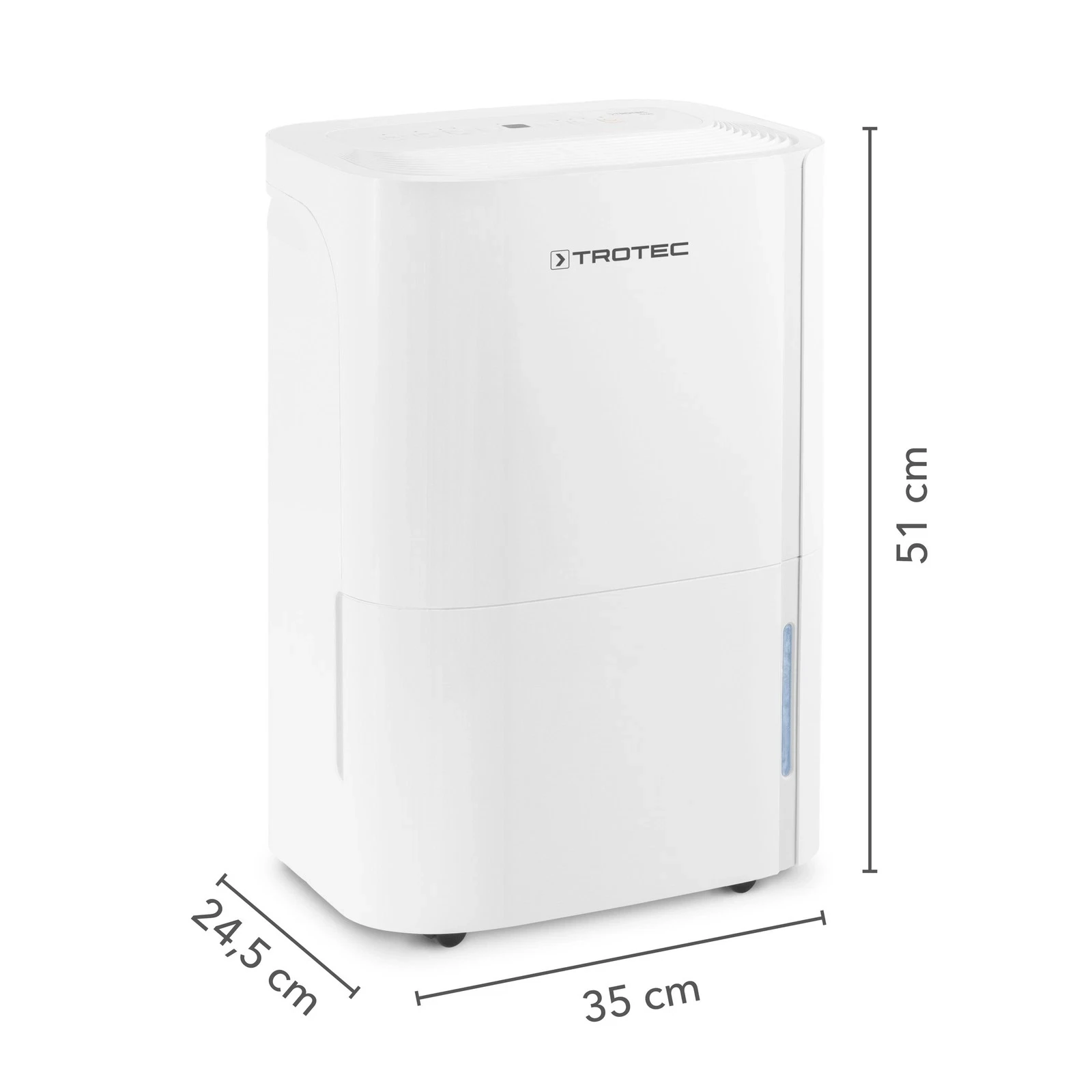 Trotec TTK 66 E Luftentfeuchter – 24 l/Tag – 3 l Tank – Weiß