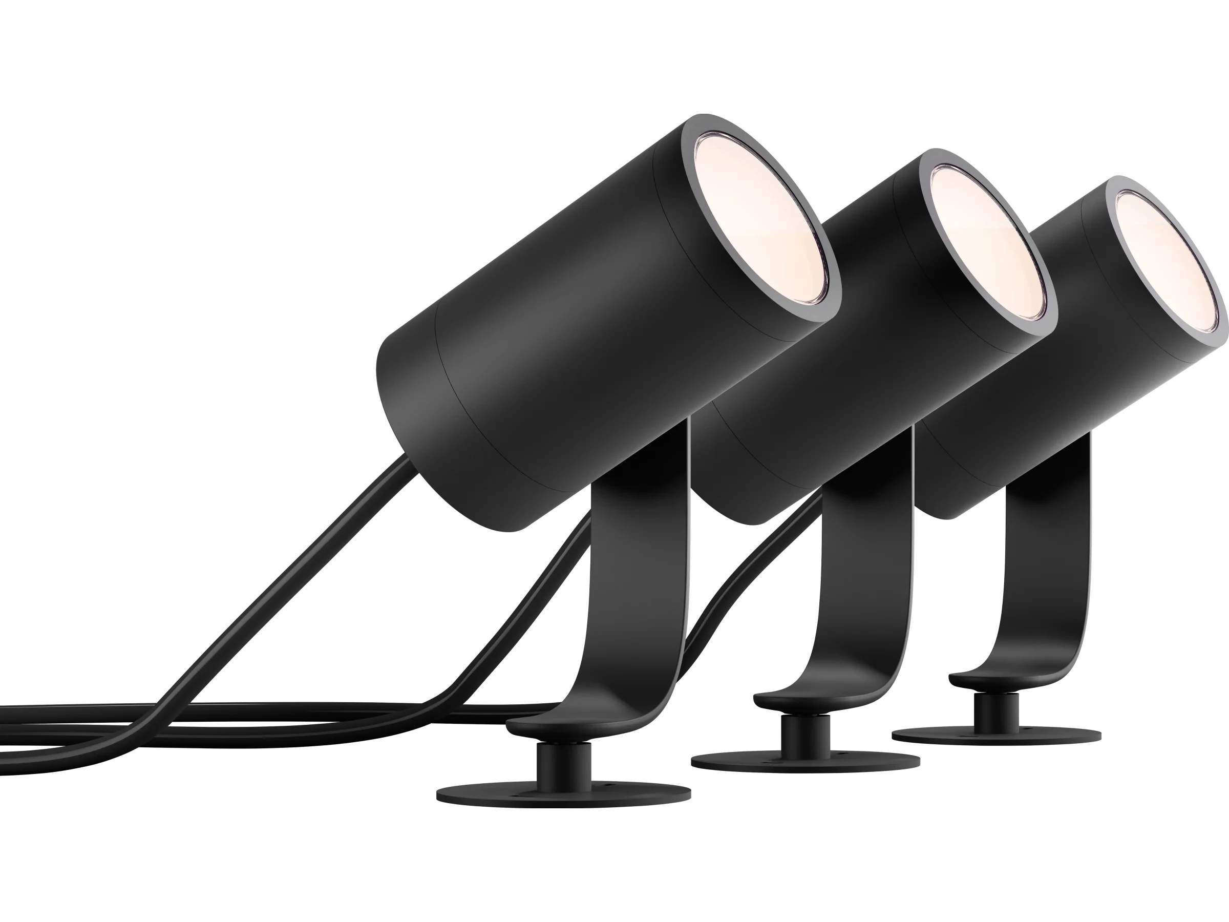 Philips Hue LED-Spot Lily White & Color Ambiance 3-flammig Schwarz Basis-Set Philips Hue LED-Spot Lily White & Color Ambiance 3-flammig Schwarz Basis-Set
