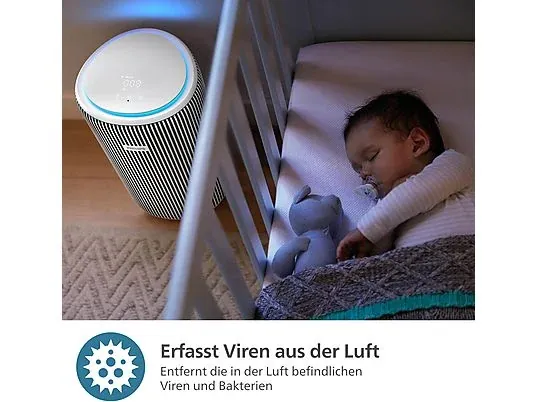 Philips AC3220/10 Luftreiniger – PureProtect 3200 Series – 520 m³/h CADR – Für Räume bis 135 m²