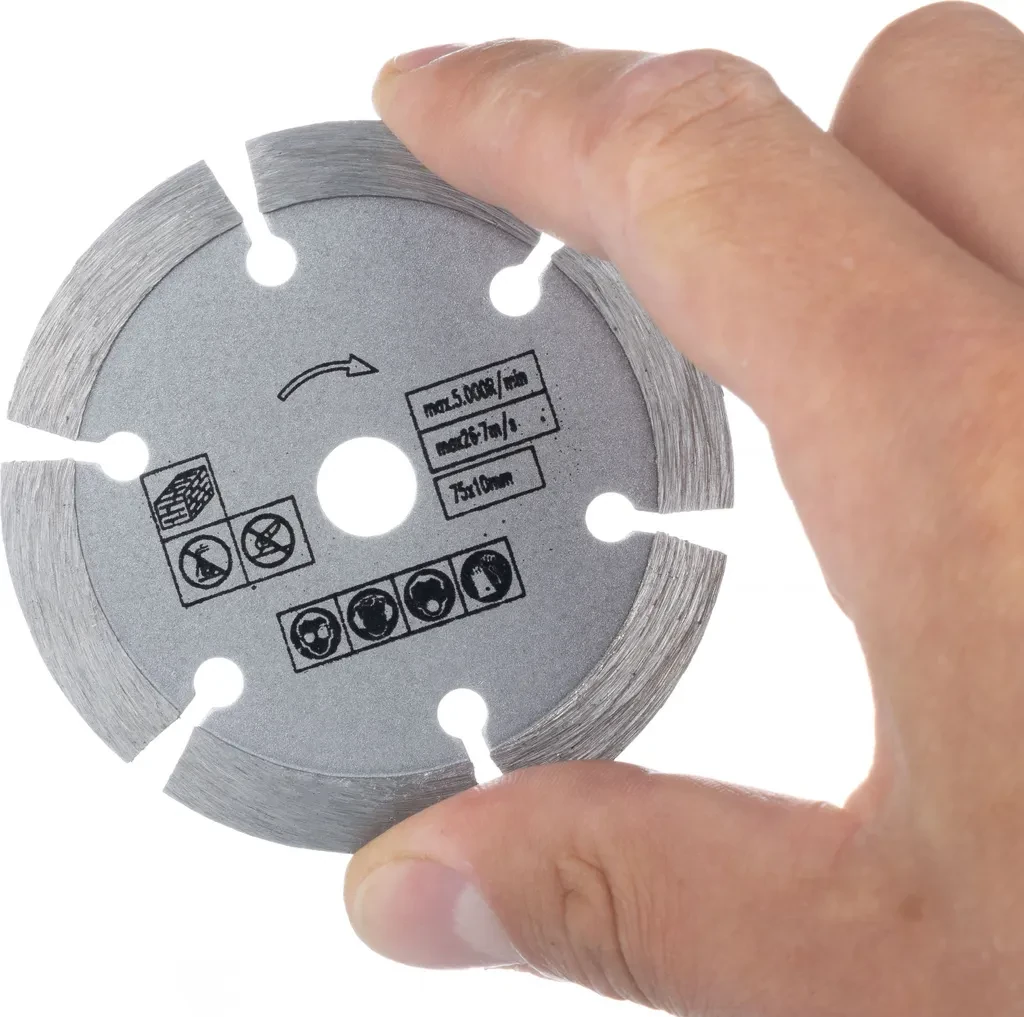 Segmentierte Diamantscheibe 75 mm – Für präzises Schneiden von Baumaterialien Segmentierte Diamantscheibe 75 mm – Für präzises Schneiden von Baumaterialien