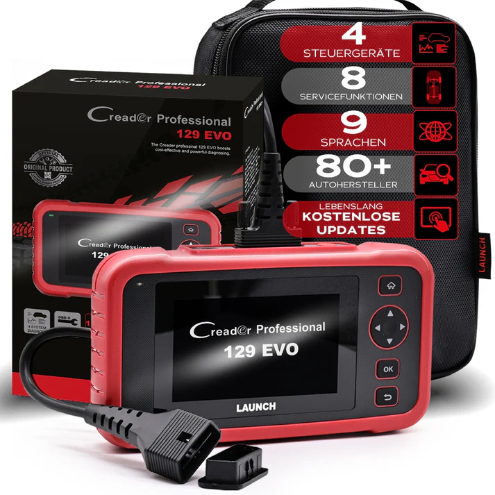 LAUNCH CRP 129 EVO V2 Fahrzeugdiagnosegerät – 8 Service-Funktionen – 5" Touchscreen – Android 7.0