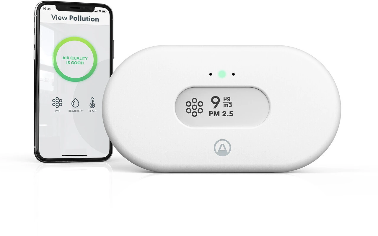 Airthings View Plus – Smart Luftqualitätsmonitor mit Radon, Feinstaub, CO₂ & mehr