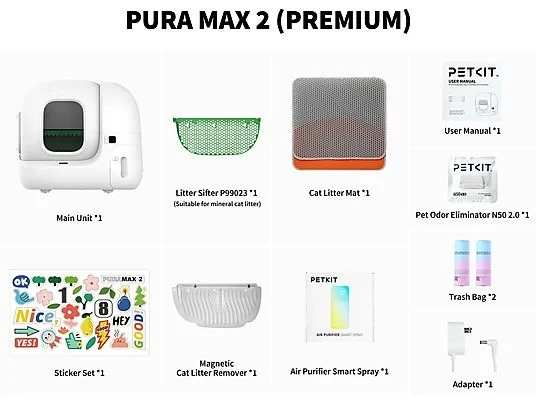 PETKIT Pura Max 2 – Automatische Katzentoilette – App-Steuerung – Modell P9902